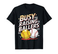 Busy Raising Ballers Softball And T-Shirt - Minimalist Print for Adults - T-Shirt, Sweatshirt, Hoodie