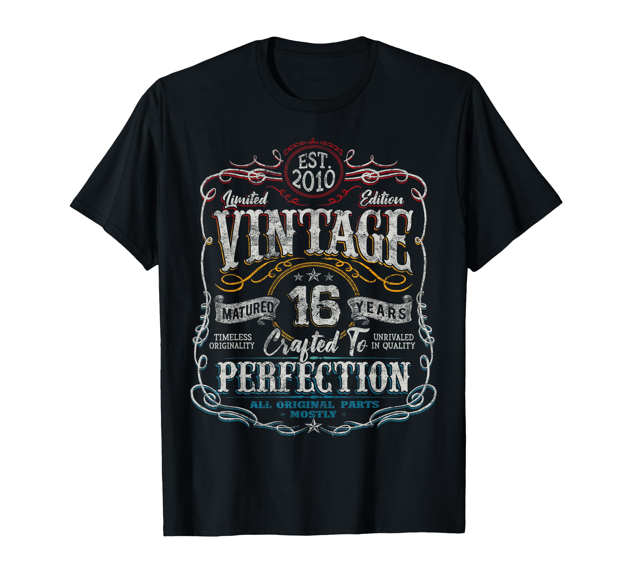 2010 16 Year Old 16Th Birthday T-Shirt - Custom Art Print Unisex - T-Shirt, Sweatshirt, Hoodie
