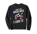 Costa Rica Soccer Supporters Fun Sweatshirt - Custom Art Print for Adults - T-Shirt, Sweatshirt, Hoodie