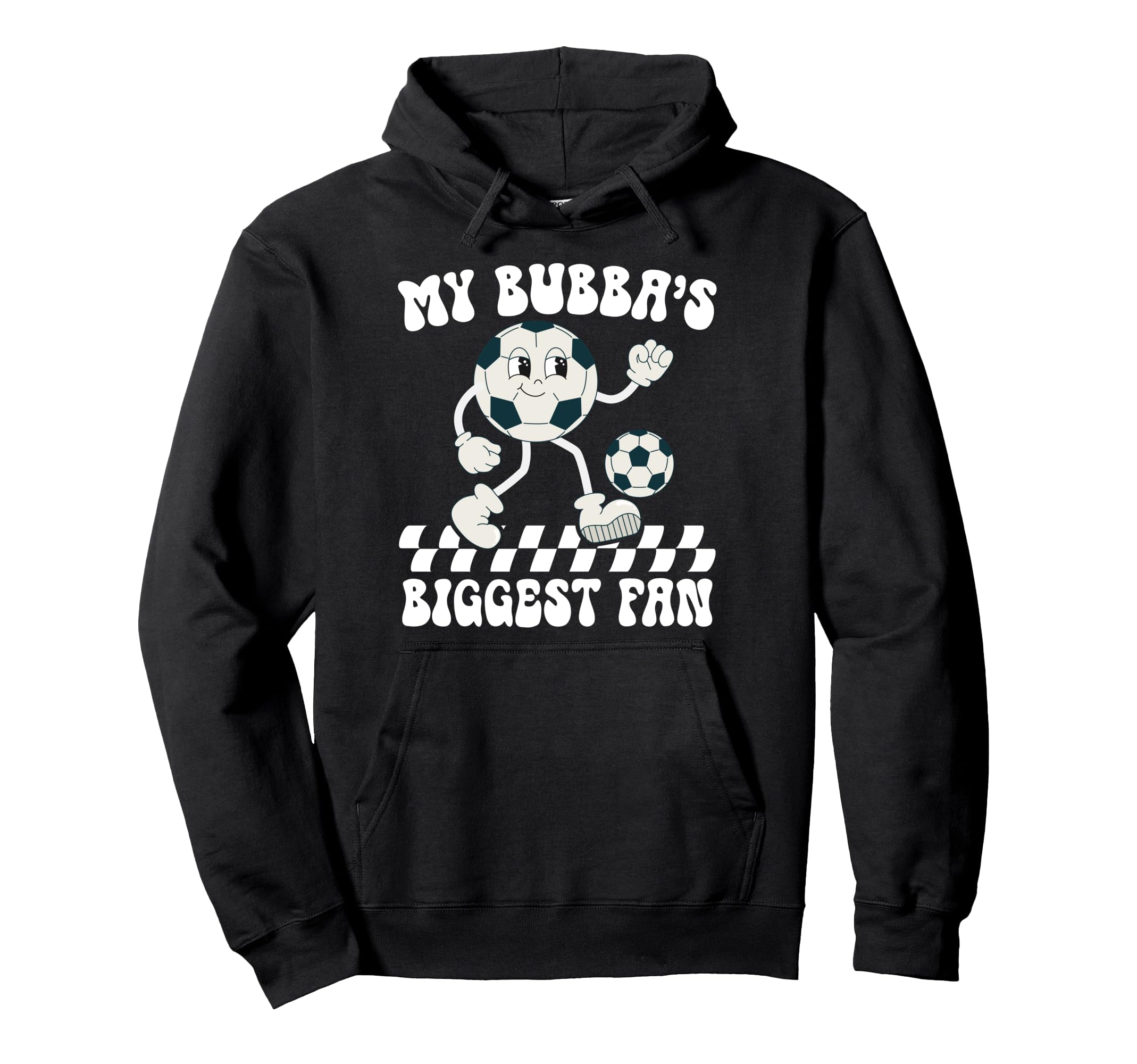 Bubbas Biggest Fan Soccer Brother Soccer Hoodie - Minimalist Print Unisex - T-Shirt, Sweatshirt, Hoodie
