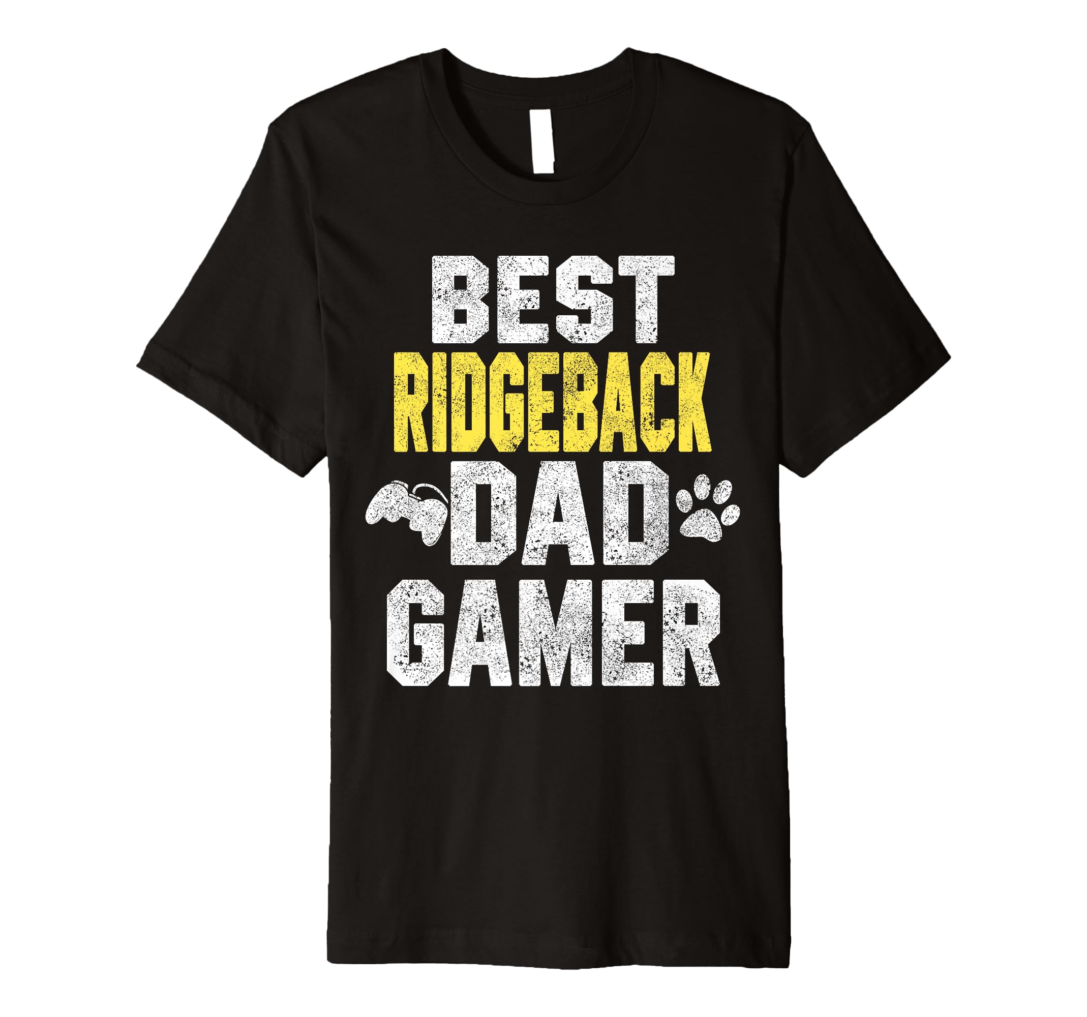 Best Ridgeback Dad Gamer Funny Dog T-Shirt - Custom Art Print for Adults - T-Shirt, Sweatshirt, Hoodie