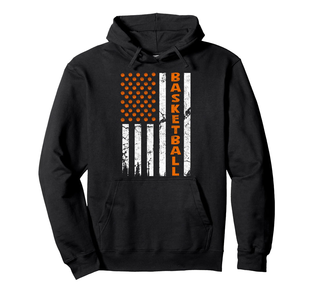 Us Flag Basketball Player Slam Dunk Hoodie - Minimalist Print for Adults - T-Shirt, Sweatshirt, Hoodie