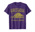 Fade Oregon Flag Beaver State Travel T-Shirt - Custom Art Print Men Women - T-Shirt, Sweatshirt, Hoodie