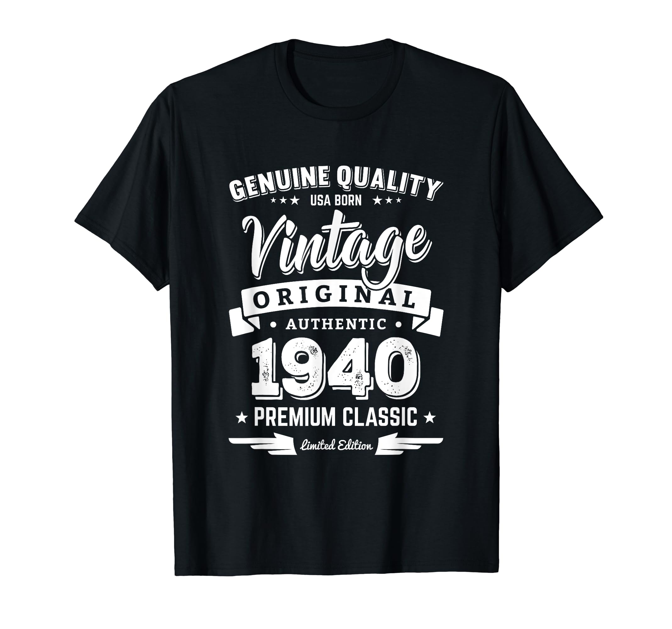 Born 1940 Birthday Made 1940 Shirts T-Shirt - Aesthetic Graphic for Adults - T-Shirt, Sweatshirt, Hoodie
