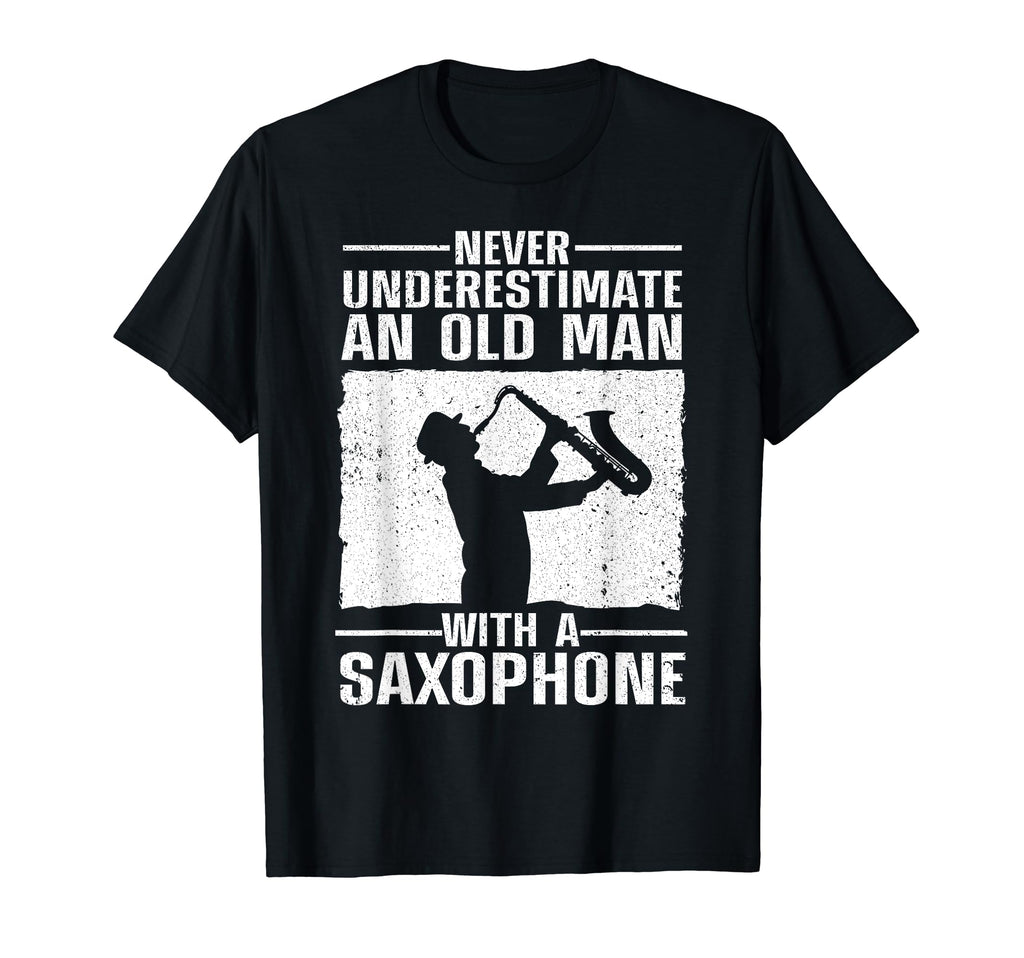 Funny Saxophone Dad Jazz Music T-Shirt - Fun Novelty Design for Adults - T-Shirt, Sweatshirt, Hoodie