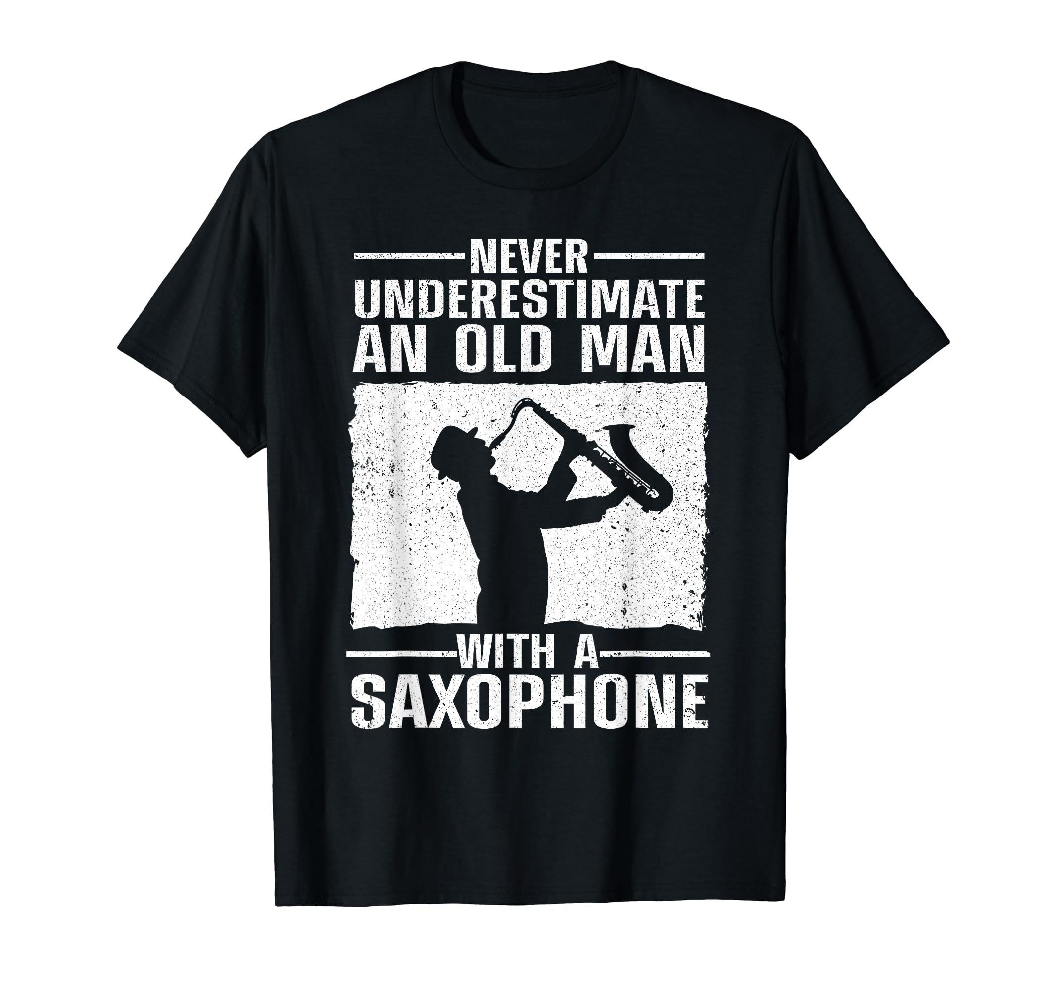 Funny Saxophone Dad Jazz Music T-Shirt - Fun Novelty Design for Adults - T-Shirt, Sweatshirt, Hoodie