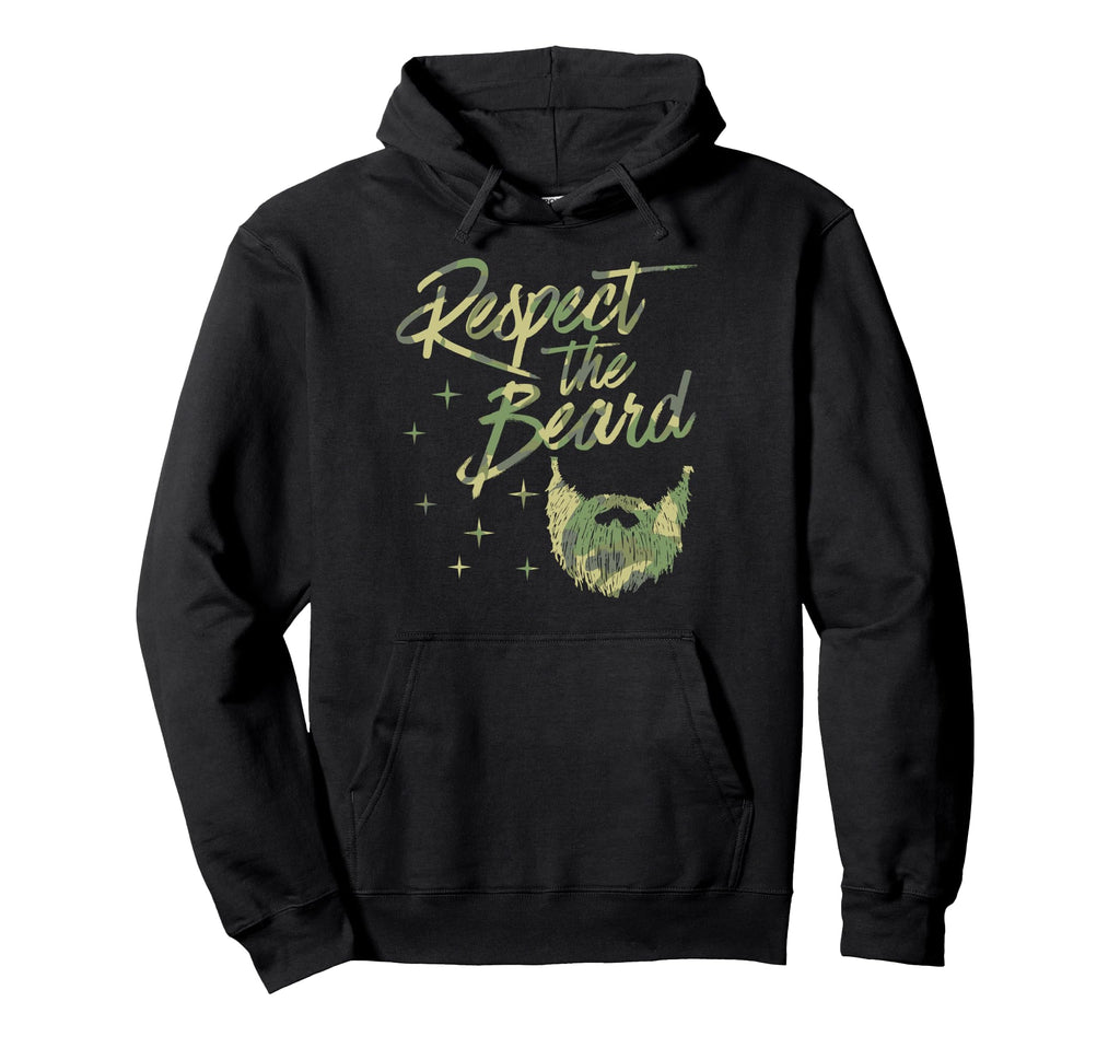 Respect Beard Bearded Dad Joke Hoodie - Trendy Graphic Men Women - T-Shirt, Sweatshirt, Hoodie