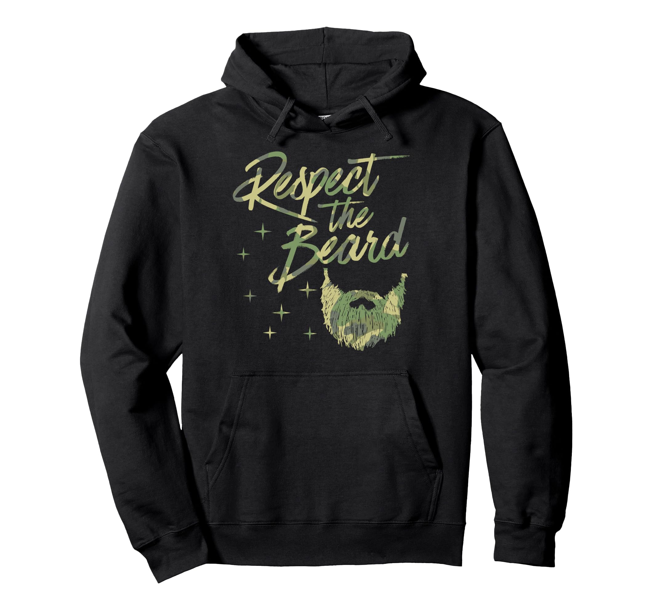 Respect Beard Bearded Dad Joke Hoodie - Trendy Graphic Men Women - T-Shirt, Sweatshirt, Hoodie