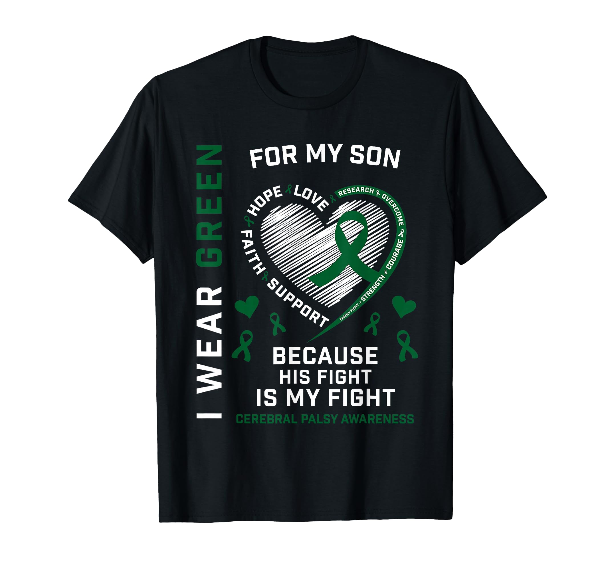 Cp Dad I Wear Green Fighter Son T-Shirt - Custom Art Print for Adults - T-Shirt, Sweatshirt, Hoodie