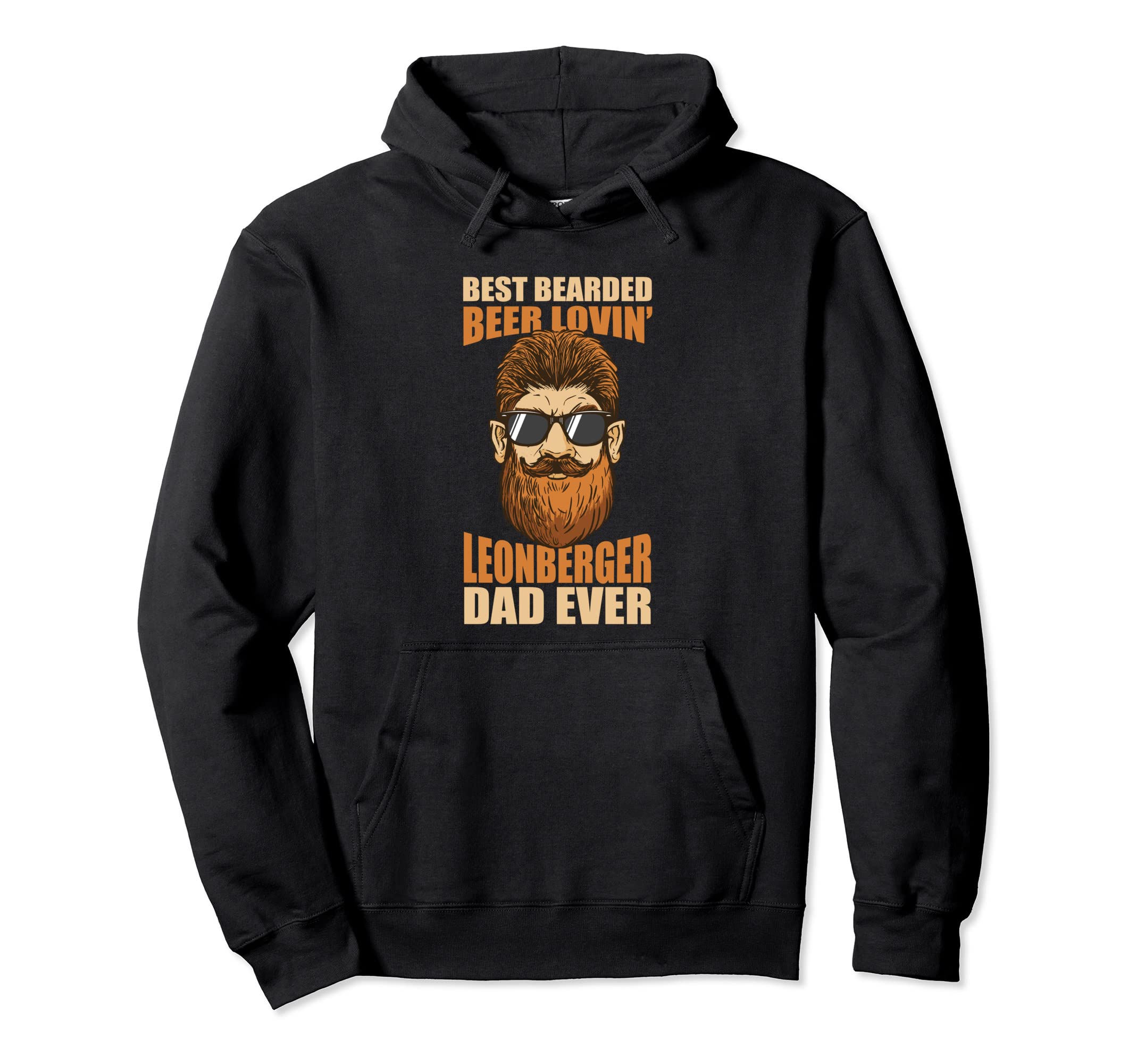 Best Bearded Beer Lovin Leonberger Dad Hoodie - Trendy Graphic Men Women - T-Shirt, Sweatshirt, Hoodie