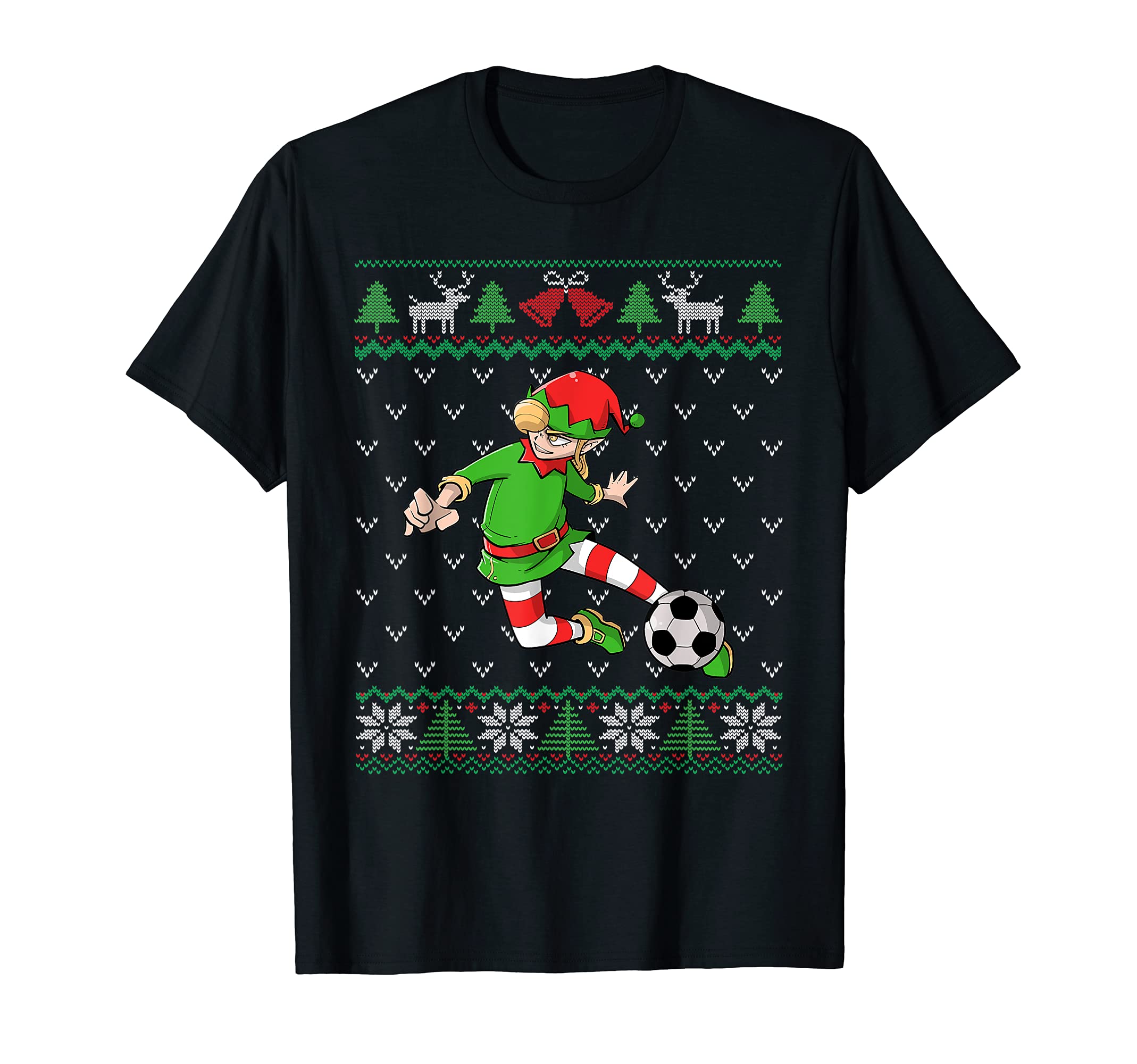 Female Soccer Player Elf Ugly Soccer T-Shirt - Unique Graphic Men Women - T-Shirt, Sweatshirt, Hoodie