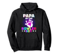 Papa Bowler Dad Matching Family Hoodie - Custom Art Print Men Women - T-Shirt, Sweatshirt, Hoodie