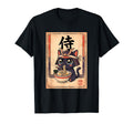 Japanese Samurai Ramen Cat Manga T-Shirt - Custom Art Print Unisex - T-Shirt, Sweatshirt, Hoodie