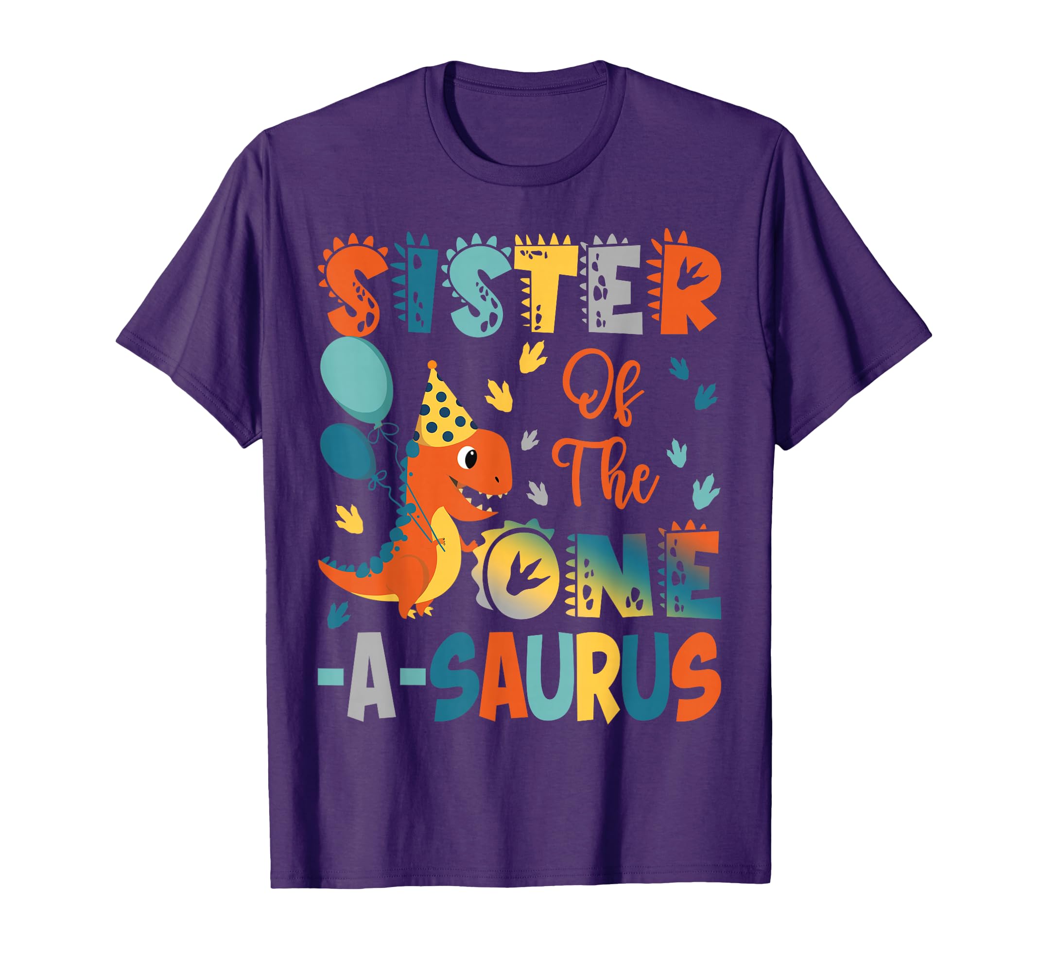 Sister One Saurus 2Nd Birthday T-Shirt - Unique Graphic for Adults - T-Shirt, Sweatshirt, Hoodie