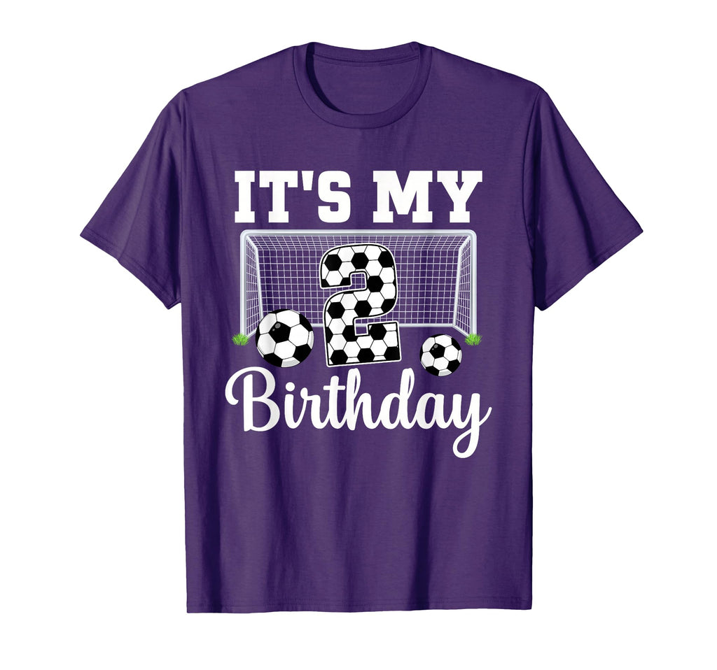 Its My 2Nd Birthday Soccer 2 Year Old T-Shirt - Novelty Apparel Unisex - T-Shirt, Sweatshirt, Hoodie