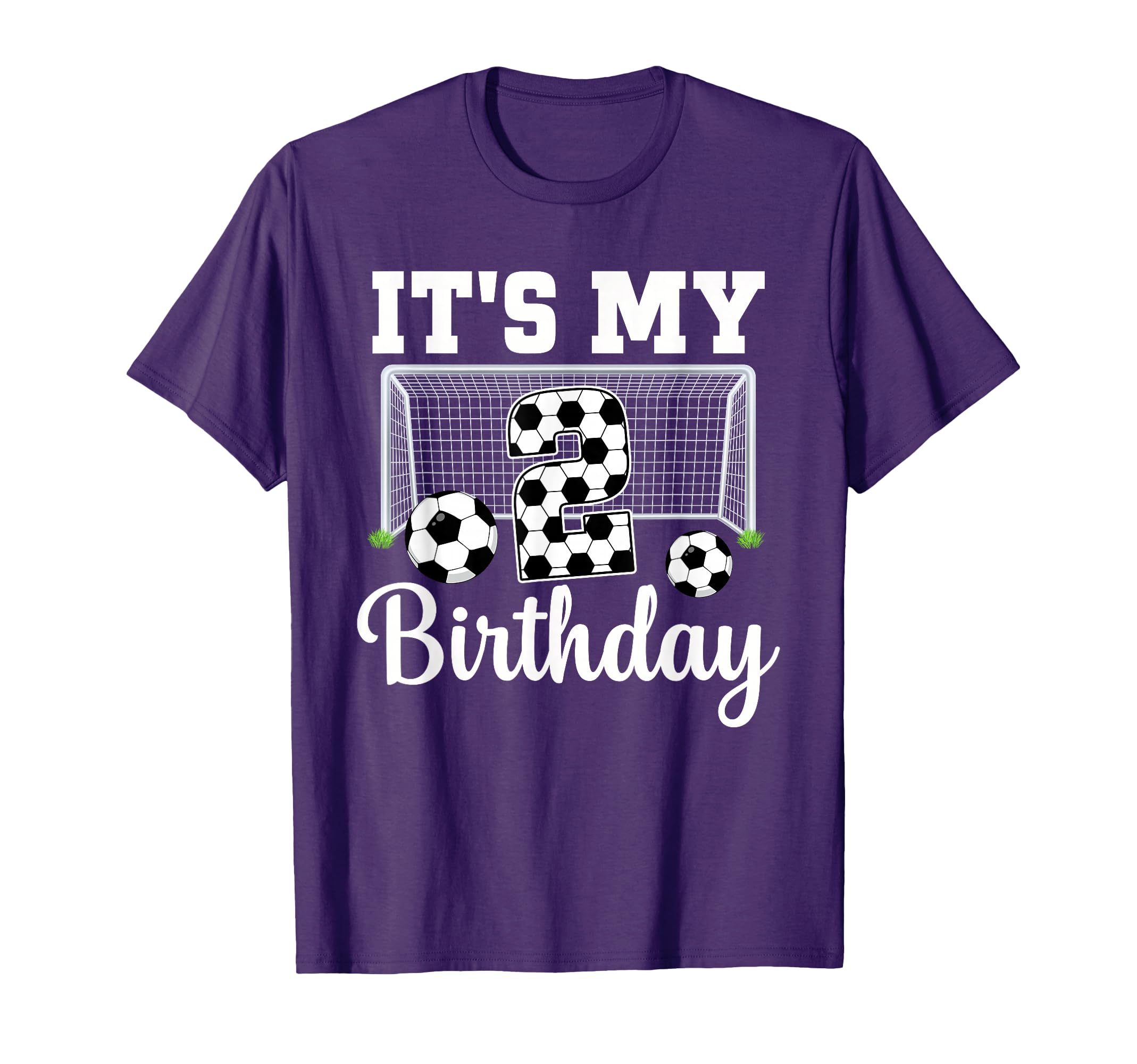 Its My 2Nd Birthday Soccer 2 Year Old T-Shirt - Novelty Apparel Unisex - T-Shirt, Sweatshirt, Hoodie