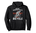 Never Underestimate Old Guy Bicycle Hoodie - Novelty Apparel Men Women - T-Shirt, Sweatshirt, Hoodie