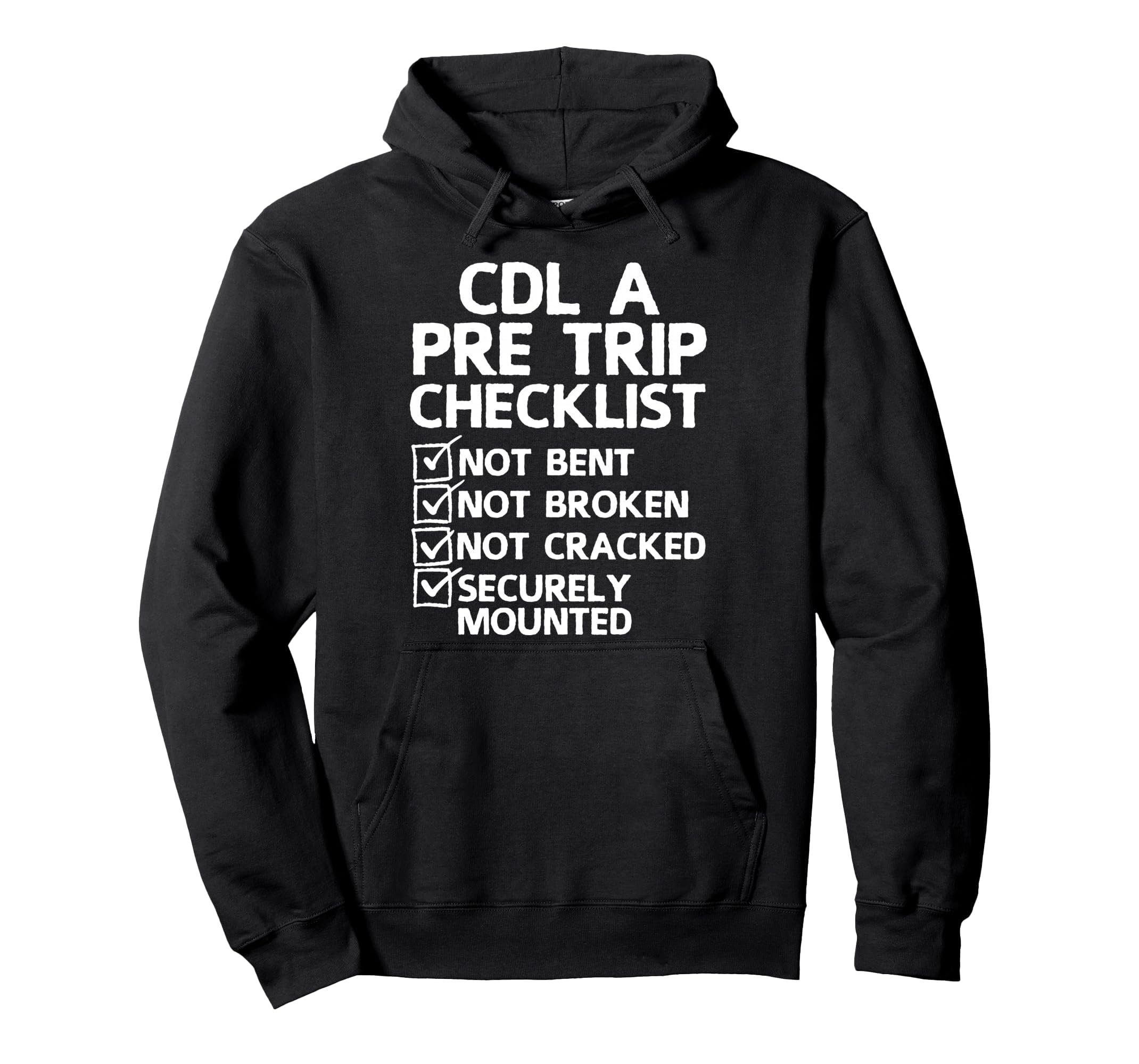 Cdl Trucker Art Trucking Cdl Truck Hoodie - Minimalist Print for Adults - T-Shirt, Sweatshirt, Hoodie