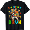Six Seven Cinco De Mayo Mexican Boy Dabbing Poncho 67 - Adult & Kids T-Shirts, Sweatshirts & Hoodies apparel design preview 1