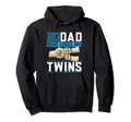 Dad Twins Father Two Twin Dad Hoodie - Novelty Apparel for Adults - T-Shirt, Sweatshirt, Hoodie