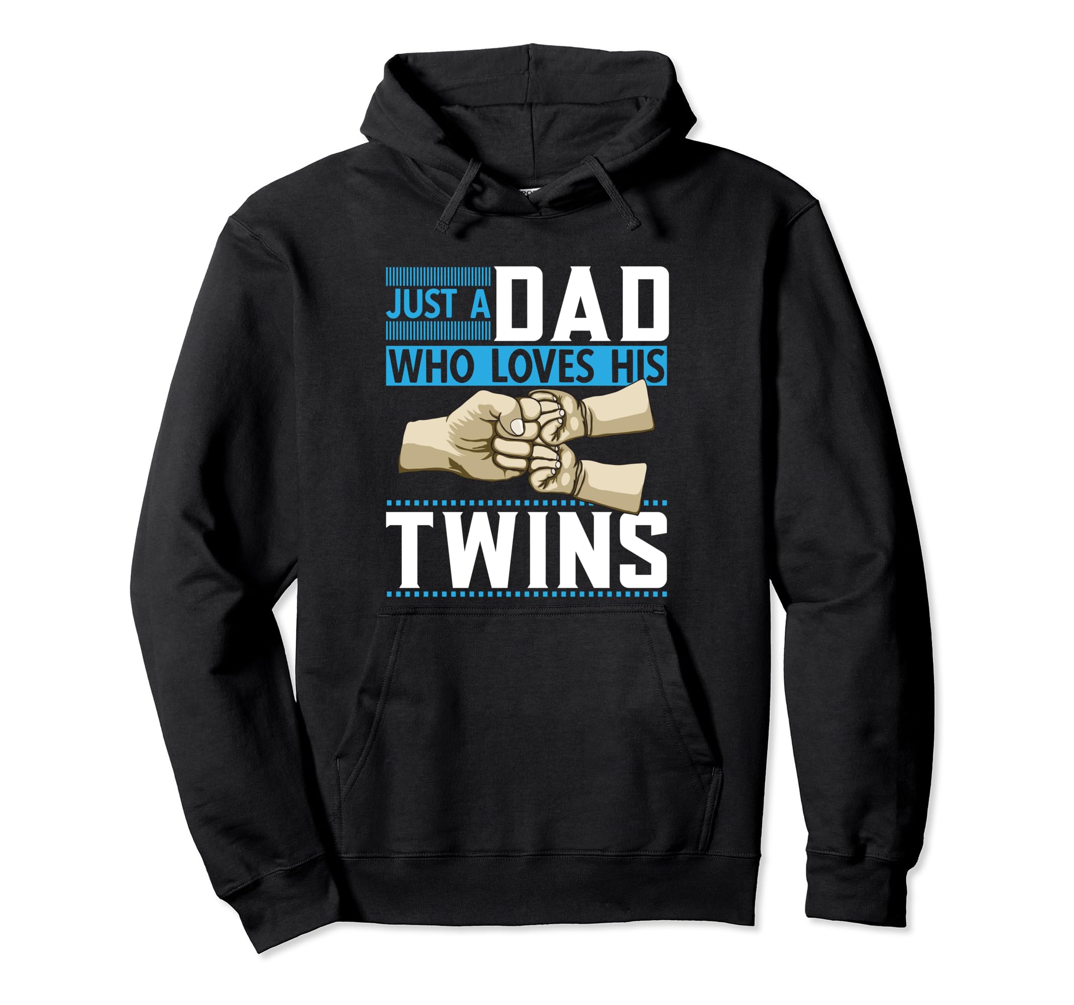 Dad Twins Father Two Twin Dad Hoodie - Novelty Apparel for Adults - T-Shirt, Sweatshirt, Hoodie