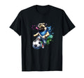 Pug Dog Soccer Ball Champion Fan T-Shirt - Unique Graphic Unisex - T-Shirt, Sweatshirt, Hoodie