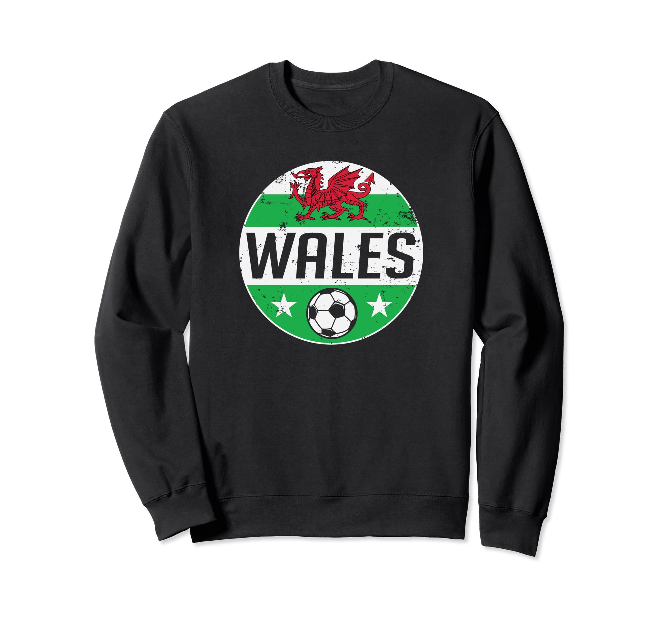 Wales Flag Soccer Welsh Team Supporter Sweatshirt - Custom Art Print Unisex - T-Shirt, Sweatshirt, Hoodie