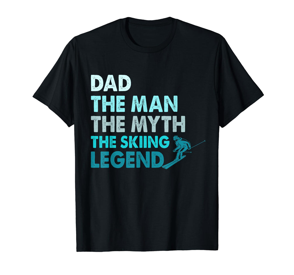 Dad Myth Skiing Legend T-Shirt - Custom Art Print Unisex - T-Shirt, Sweatshirt, Hoodie