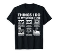 Things I Do My Spare Time Funny Fish T-Shirt - Trendy Graphic for Adults - T-Shirt, Sweatshirt, Hoodie