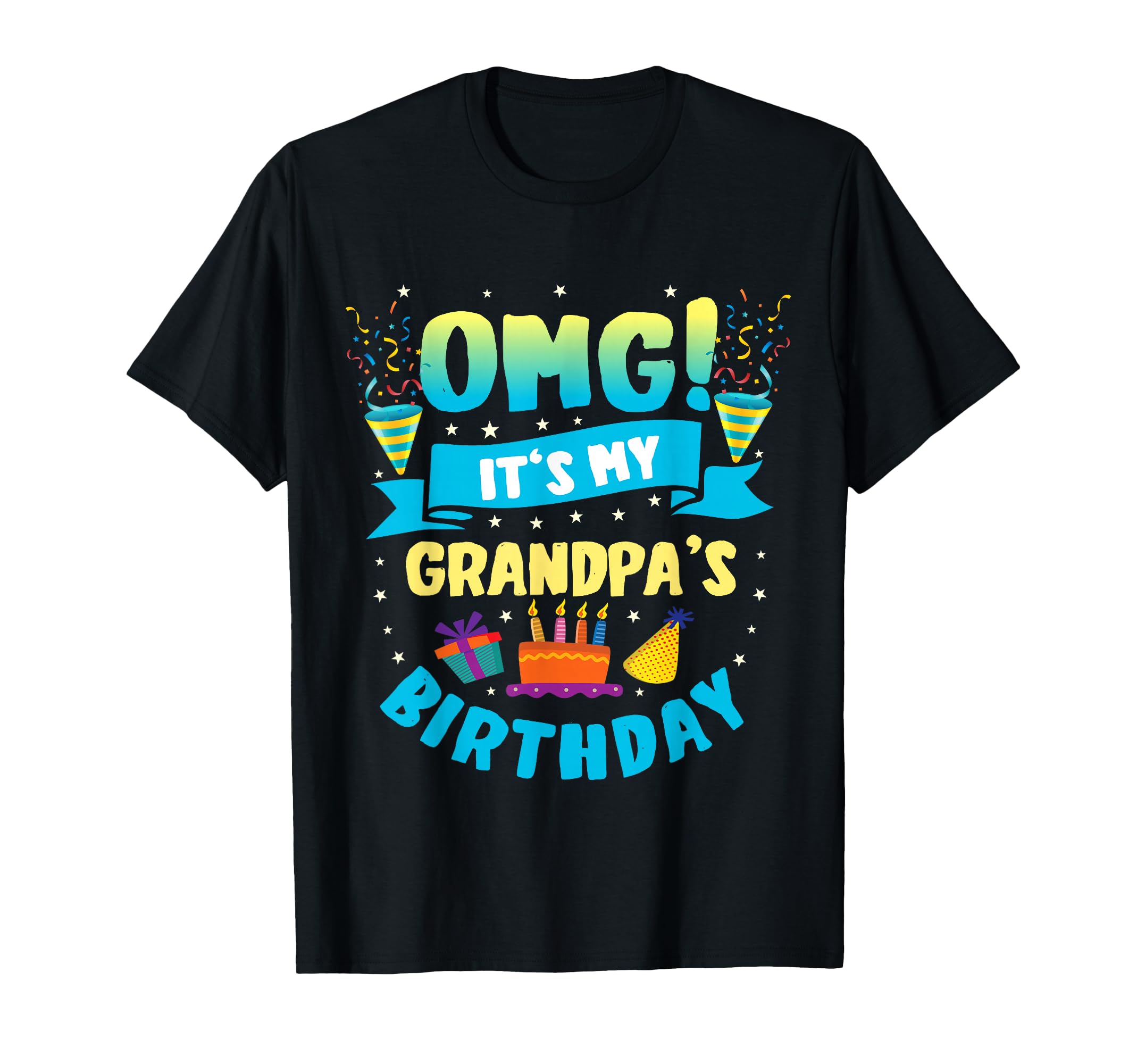 Happy Birthday Grandpa Awesome Bday T-Shirt - Minimalist Print Men Women - T-Shirt, Sweatshirt, Hoodie