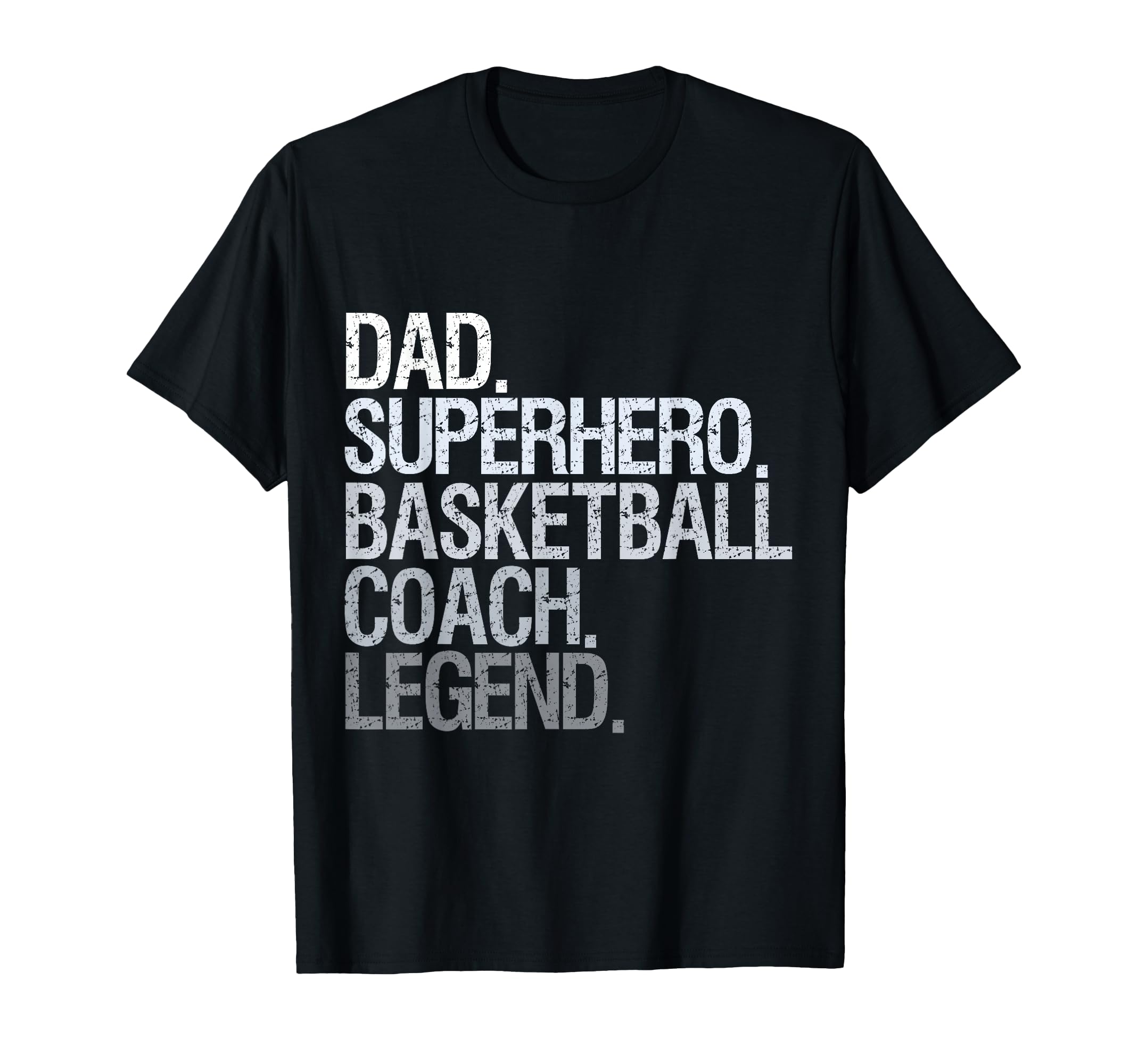 Dad Superhero Basketball Coach Legend Hoodie - Minimalist Print for Adults - T-Shirt, Sweatshirt, Hoodie