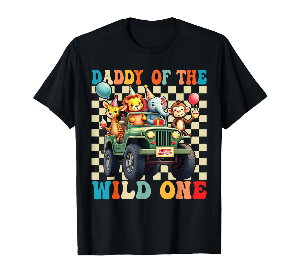 Daddy Wild One 1St Birthday Safari T-Shirt - Unique Graphic Men Women - T-Shirt, Sweatshirt, Hoodie
