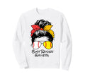 Busy Raising Ballers Messy Bun Sweatshirt - Unique Graphic Men Women - T-Shirt, Sweatshirt, Hoodie