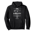 10 Blueprint Thunderbolt Ii Warthog Hoodie - Minimalist Print for Adults - T-Shirt, Sweatshirt, Hoodie