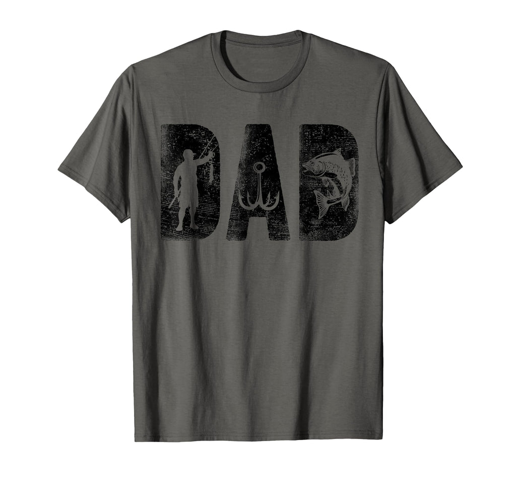Fishing Dad Birthday Bold Font Fish T-Shirt - Fun Novelty Design Men Women - T-Shirt, Sweatshirt, Hoodie