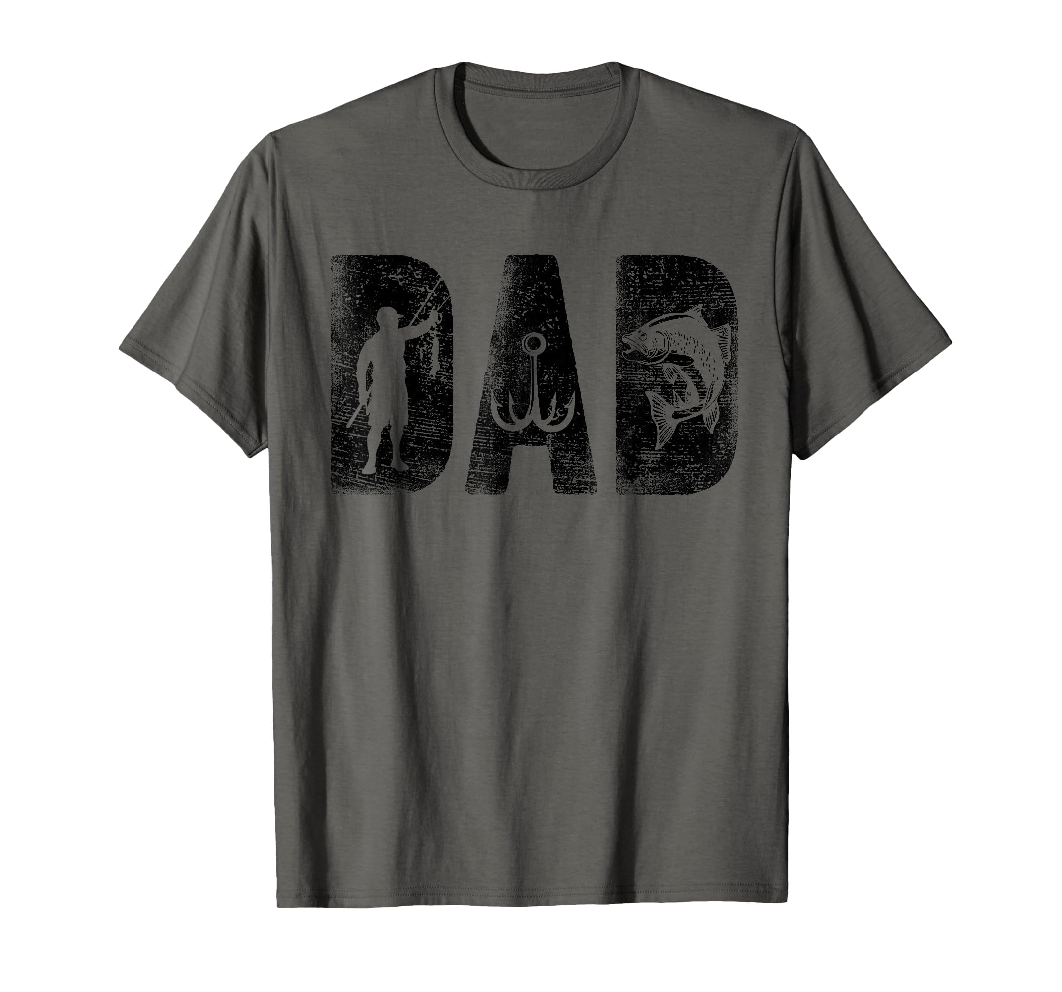 Fishing Dad Birthday Bold Font Fish T-Shirt - Fun Novelty Design Men Women - T-Shirt, Sweatshirt, Hoodie