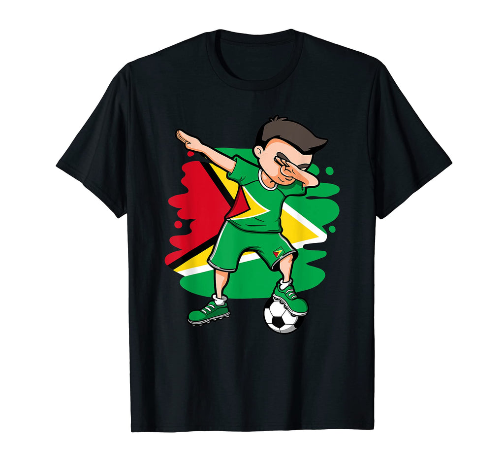 Dabbing Soccer Guyana Jersey Guyanese T-Shirt - Streetwear Style Men Women - T-Shirt, Sweatshirt, Hoodie