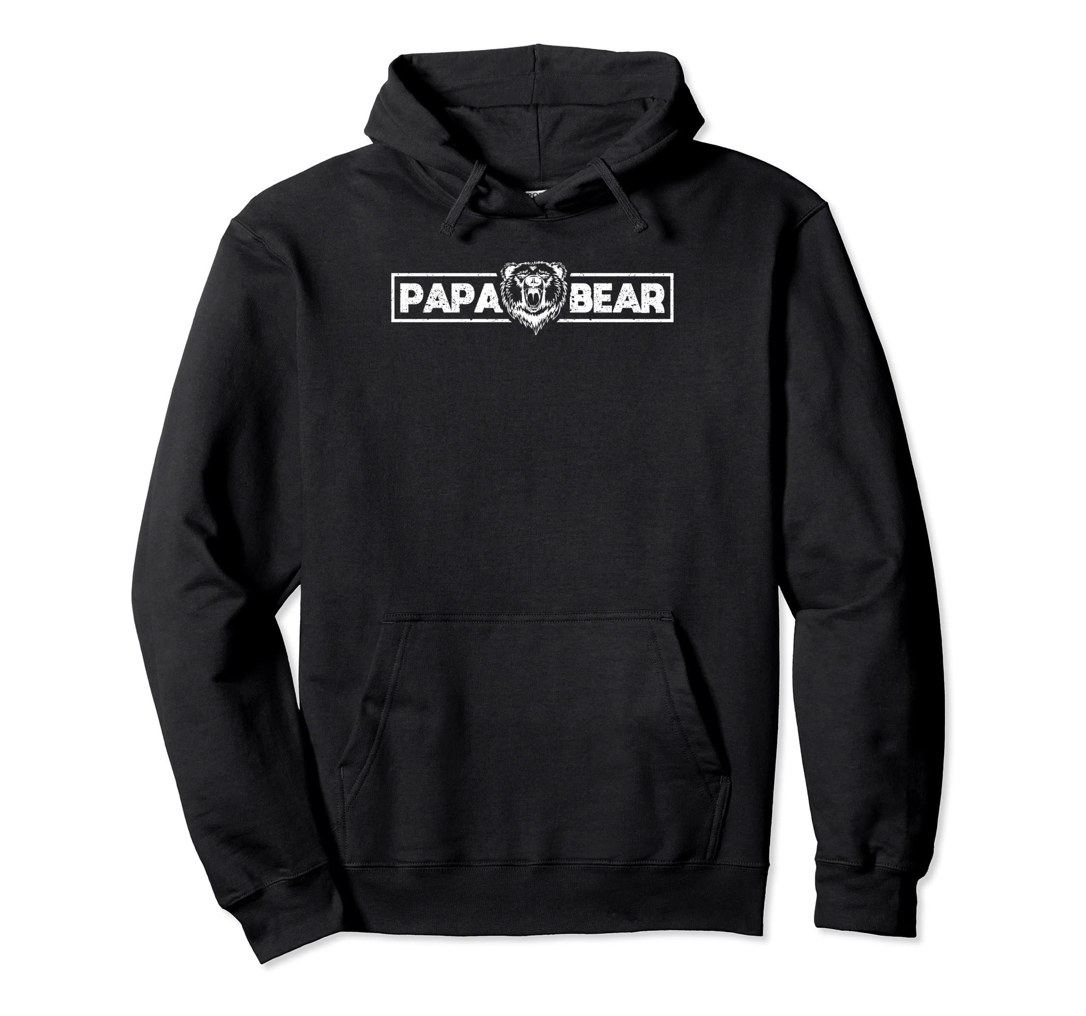 Papa Bear Best Dad Fathers Day Father Hoodie - Graphic Print for Adults - T-Shirt, Sweatshirt, Hoodie