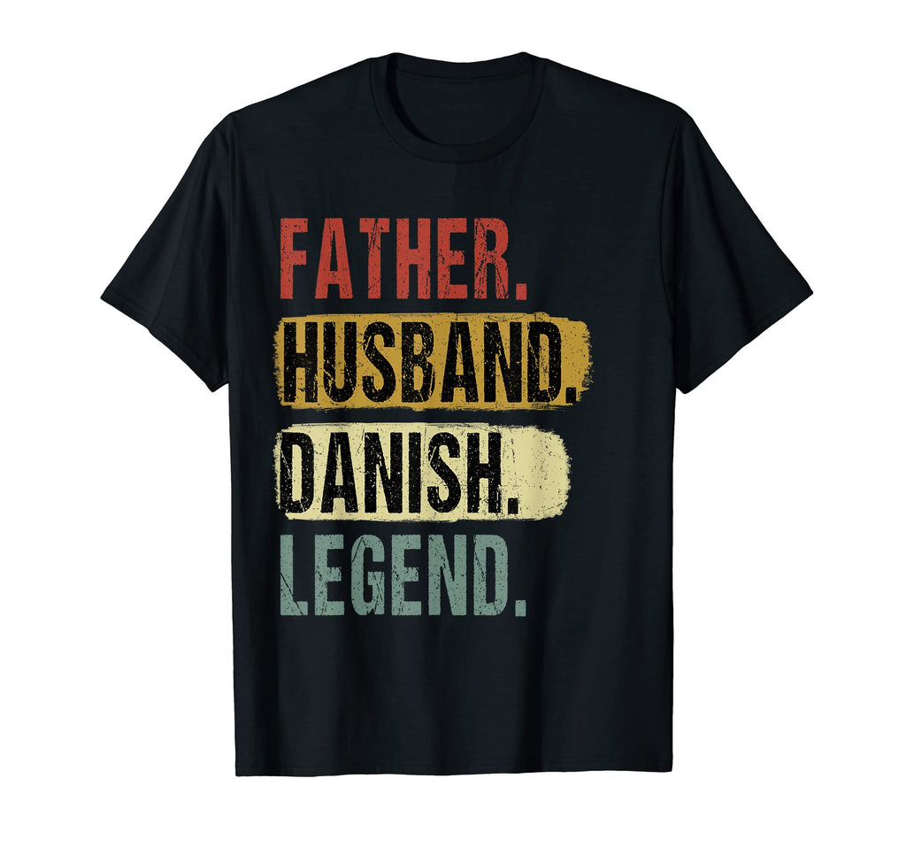 Father Husband Danish Legend Denmark T-Shirt - Minimalist Print Men Women - T-Shirt, Sweatshirt, Hoodie