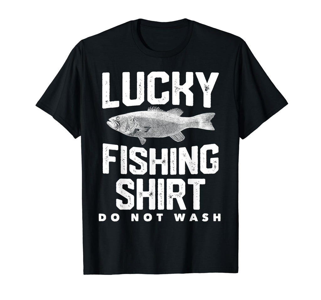 Mens Fathers Day Gift Lucky Fishing Funny T-Shirt - Trendy Graphic Unisex - T-Shirt, Sweatshirt, Hoodie