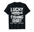 Mens Fathers Day Gift Lucky Fishing Funny T-Shirt - Trendy Graphic Unisex - T-Shirt, Sweatshirt, Hoodie