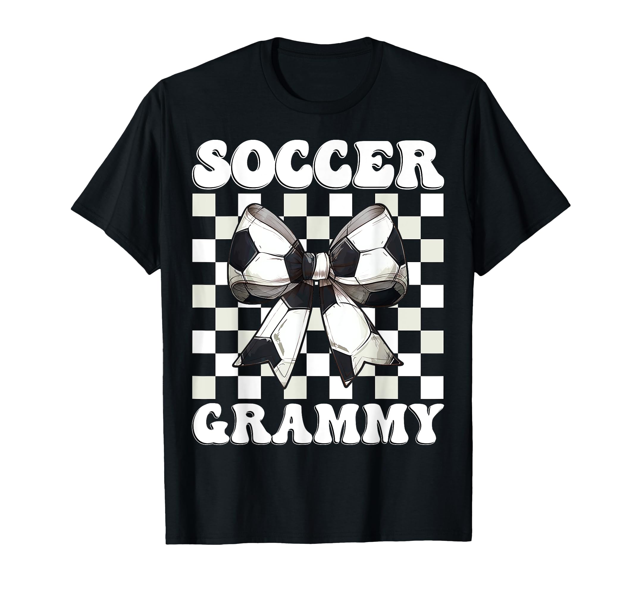 Soccer Grammy Soccer Grandma Coquette Bow T-Shirt - Custom Art Print Unisex - T-Shirt, Sweatshirt, Hoodie
