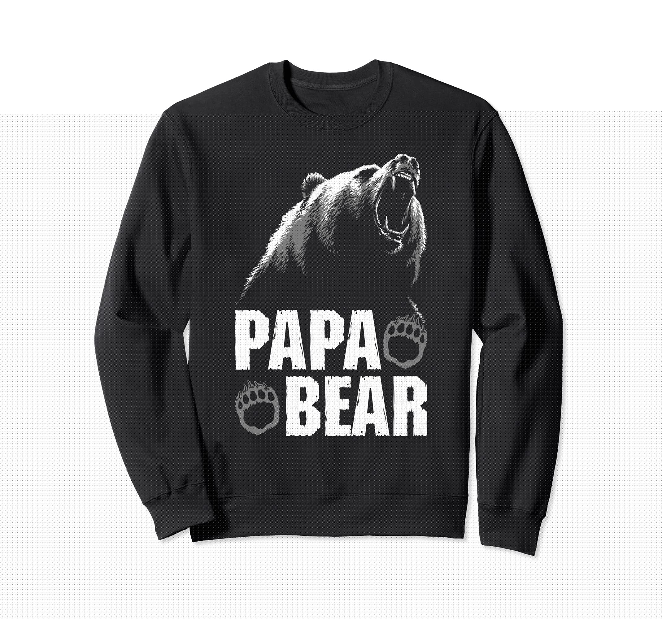 Papa Bear Dad Fathers Day Sweatshirt - Streetwear Style Unisex - T-Shirt, Sweatshirt, Hoodie