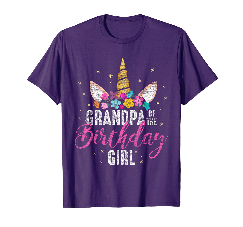 Grandpa Birthday Grandpa Gift Unicorn T-Shirt - Graphic Print Men Women - T-Shirt, Sweatshirt, Hoodie