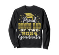 Proud Bonus Dad Two 2024 Graduate Sweatshirt - Fun Novelty Design Unisex - T-Shirt, Sweatshirt, Hoodie
