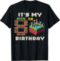 My 8th Birthday Pixel Game 8 Cake Video Gamer Boys - Adult & Kids T-Shirts, Sweatshirts & Hoodies apparel design preview 1