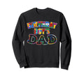 Birthday Dad Building Blocks Sweatshirt - Minimalist Print Unisex - T-Shirt, Sweatshirt, Hoodie