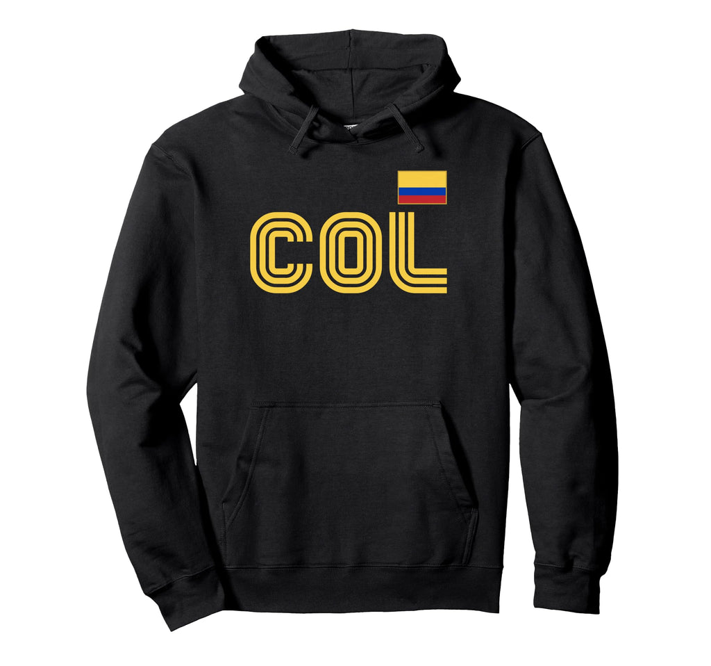 Colombia Flag International Country Hoodie - Minimalist Print for Adults - T-Shirt, Sweatshirt, Hoodie