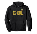 Colombia Flag International Country Hoodie - Minimalist Print for Adults - T-Shirt, Sweatshirt, Hoodie
