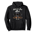 Rottweiler Dog Dad Est 2024 Puppy Rottie Hoodie - Novelty Apparel Unisex - T-Shirt, Sweatshirt, Hoodie